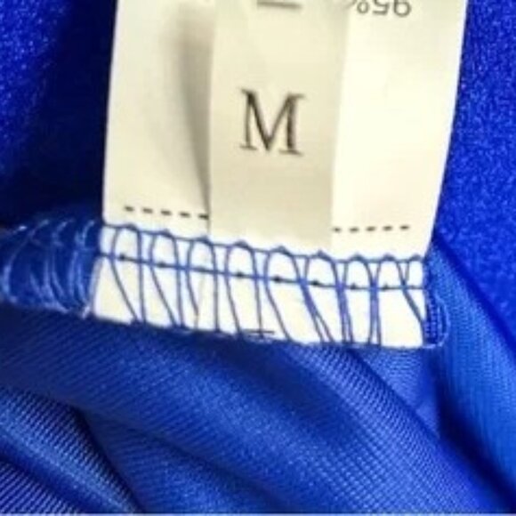 Crushed Velvet Blue Cami Slip Dress | Bodycon Mini Slip | Women's Size M - NWOT - Picture 10 of 10